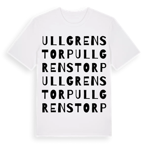 Ullgrenstorp ordlek t-shirt – ekologisk bomull t-shirt från Pinshirt