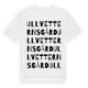 White t-shirt med Ullvetterns Gård ordlek t-shirt