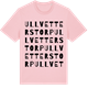 Pink Cotton t-shirt med Ullvetterstorp ordlek t-shirt