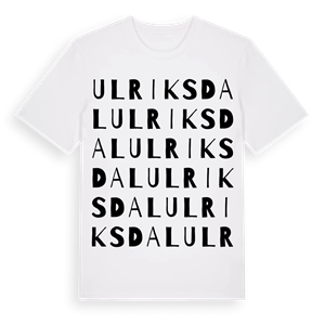 Ulriksdal ordlek t-shirt – ekologisk bomull t-shirt från PinShirt