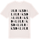 Vintage White t-shirt med Ulriksdal ordlek t-shirt