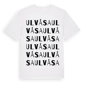 Ulvåsa ordlek t-shirt – ekologisk bomull t-shirt från Pinshirt
