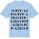 Blue Soul t-shirt med Ulveviken ordlek t-shirt