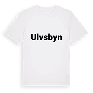 Ulvsbyn fetstil t-shirt – ekologisk bomull t-shirt från Pinshirt