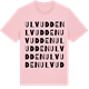 Pink Cotton t-shirt med Ulvudden ordlek t-shirt