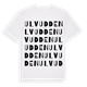 White t-shirt med Ulvudden ordlek t-shirt
