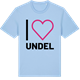 Blue Soul t-shirt med Jag älskar Undel t-shirt stort tryck