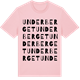Pink Cotton t-shirt med Under Berget ordlek t-shirt