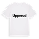 White t-shirt med Upperud fetstil t-shirt