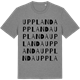 Mid Heather Gray t-shirt med Upplanda ordlek t-shirt