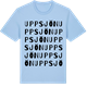 Blue Soul t-shirt med Uppsjön ordlek t-shirt