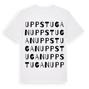 Uppstugan ordlek t-shirt – ekologisk bomull t-shirt från PinShirt