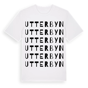 Utterbyn ordlek t-shirt – ekologisk bomull t-shirt från PinShirt