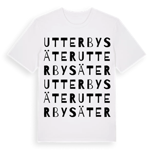 Utterbysäter ordlek t-shirt – ekologisk bomull t-shirt från Pinshirt