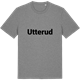 Mid Heather Gray t-shirt med Utterud fetstil t-shirt