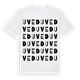White t-shirt med Uved ordlek t-shirt