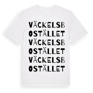 Väckelsbostället ordlek t-shirt – ekologisk bomull t-shirt från Pinshirt