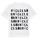 White t-shirt med Väckelsön ordlek t-shirt