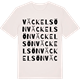 Vintage White t-shirt med Väckelsön ordlek t-shirt