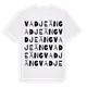 White t-shirt med Vadjeäng ordlek t-shirt