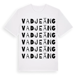 Vadjeäng ordlek t-shirt – ekologisk bomull t-shirt från Pinshirt