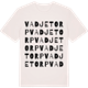 Vintage White t-shirt med Vadjetorp ordlek t-shirt