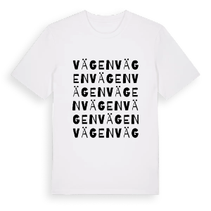 Vägen ordlek t-shirt – ekologisk bomull t-shirt från PinShirt