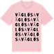 Pink Cotton t-shirt med Väglösa ordlek t-shirt