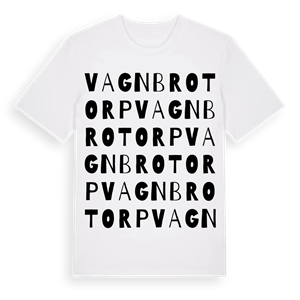 Vagnbrotorp ordlek t-shirt – ekologisk bomull t-shirt från PinShirt