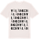 Vintage White t-shirt med Vålängen ordlek t-shirt