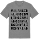 Mid Heather Gray t-shirt med Vålängen ordlek t-shirt