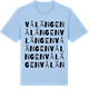 Blue Soul t-shirt med Vålängen ordlek t-shirt