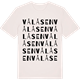 Vintage White t-shirt med Vålåsen ordlek t-shirt