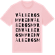 Pink Cotton t-shirt med Vålbergsmyren ordlek t-shirt