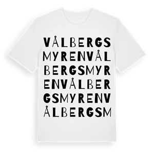 Vålbergsmyren ordlek t-shirt – ekologisk bomull t-shirt från PinShirt