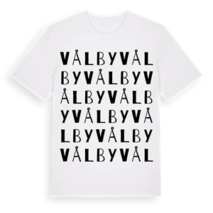 Vålby ordlek t-shirt – ekologisk bomull t-shirt från PinShirt