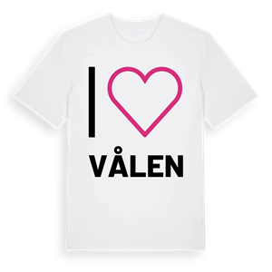Jag älskar Vålen t-shirt stort tryck – ekologisk bomull t-shirt från Pinshirt