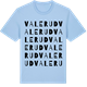 Blue Soul t-shirt med Valerud ordlek t-shirt
