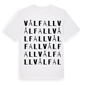 Vålfall ordlek t-shirt – ekologisk bomull t-shirt från PinShirt