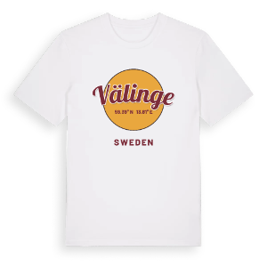 Välinge cirkel t-shirt – ekologisk bomull t-shirt från PinShirt