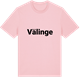 Pink Cotton t-shirt med Välinge fetstil t-shirt
