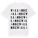 White t-shirt med Vallarne ordlek t-shirt