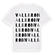White t-shirt med Vallbron ordlek t-shirt