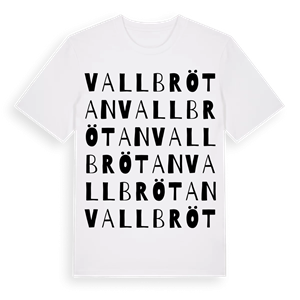 Vallbrötan ordlek t-shirt – ekologisk bomull t-shirt från Pinshirt