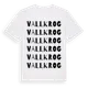 White t-shirt med Vallkrog ordlek t-shirt