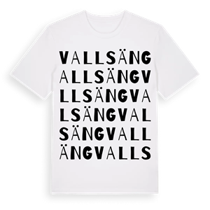 Vallsäng ordlek t-shirt – ekologisk bomull t-shirt från Pinshirt