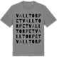Mid Heather Gray t-shirt med Valltorpet ordlek t-shirt