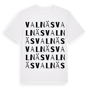 Valnäs ordlek t-shirt – ekologisk bomull t-shirt från PinShirt