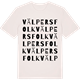 Vintage White t-shirt med Välpersfolk ordlek t-shirt