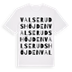 Valserudshöjden ordlek t-shirt